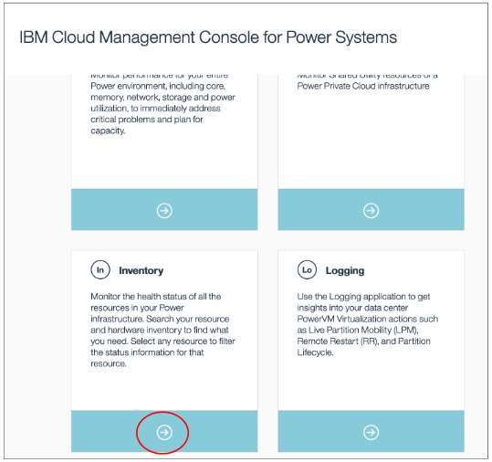 IBM Power Enterprise Pools 2.0 CMC - Inventory