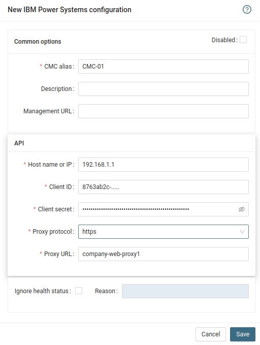 IBM Power Enterprise Pools 2.0 CMC configuration