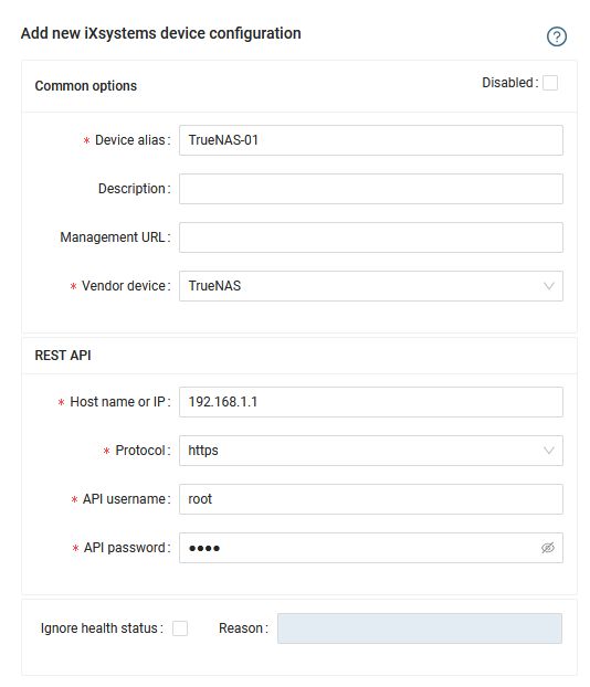 FreeNAS TrueNAS monitoring