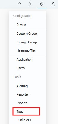 Settings - Tags